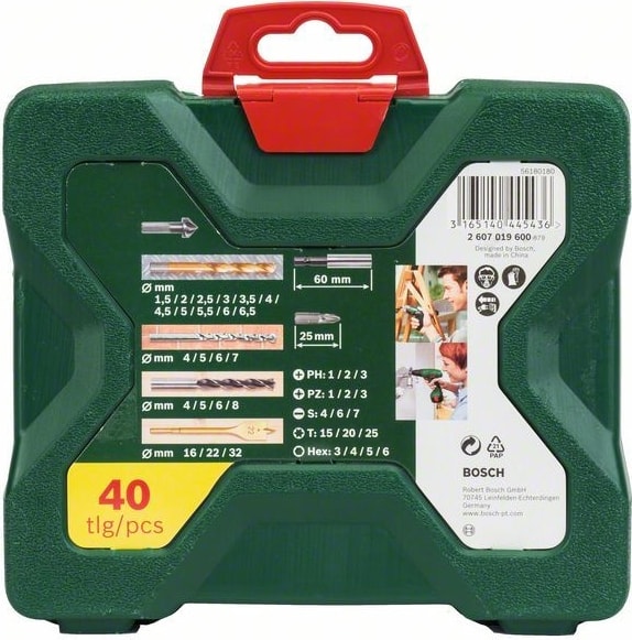 BOSCH X-Line 40 Parça Vidalama & Matkap Ucu Seti 2607019600