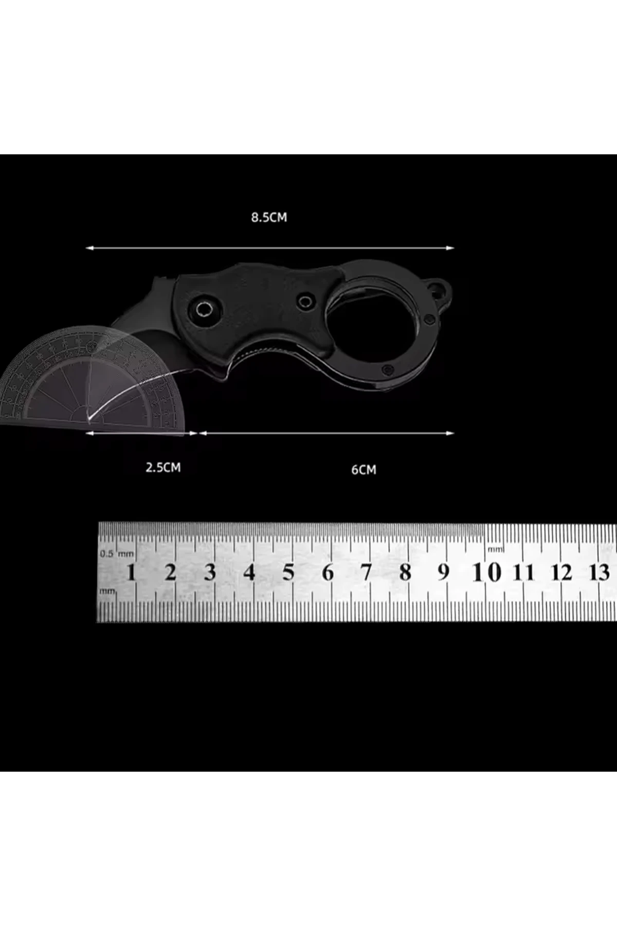 Paslanmaz Çelik Taşınabilir Katlanabilir Kamp Outdoor Karabina Çakı & Bıçak-Falçata