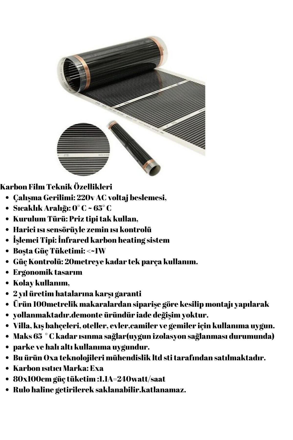 Karbon film ısıtıcı 300x275cm Zaman ayarlı dijital termostatlı ısı izolasyon keçeli