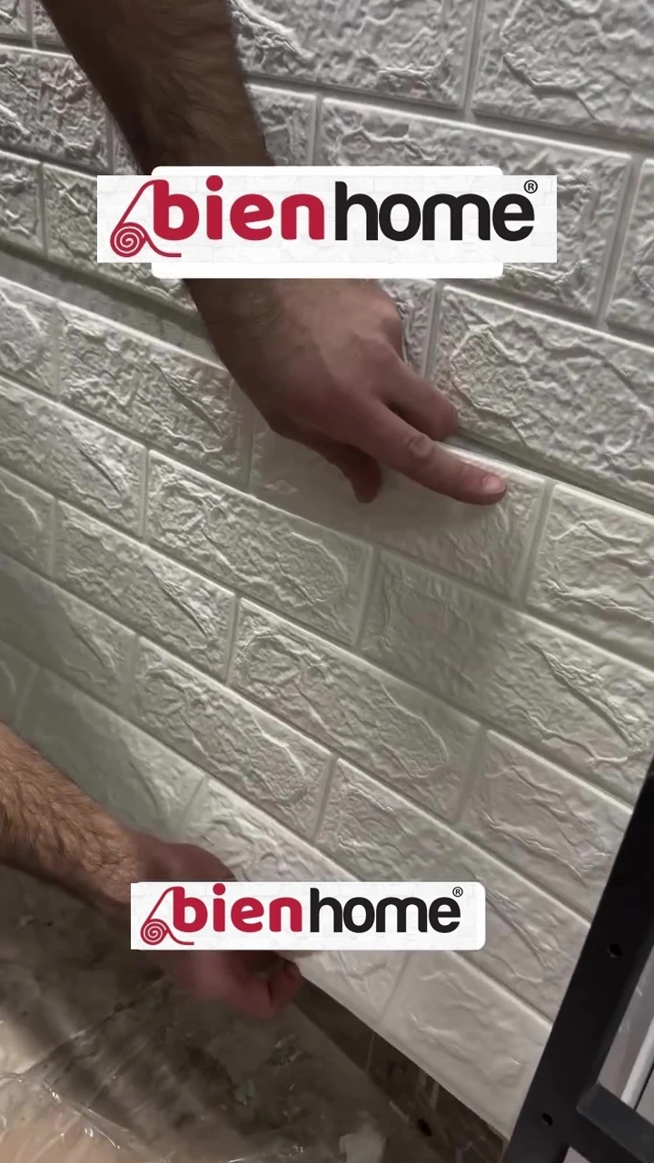 70x35cm 0,25 M² Kendinden Yapışkanlı Duvar Paneli Tuğla Görünümlü