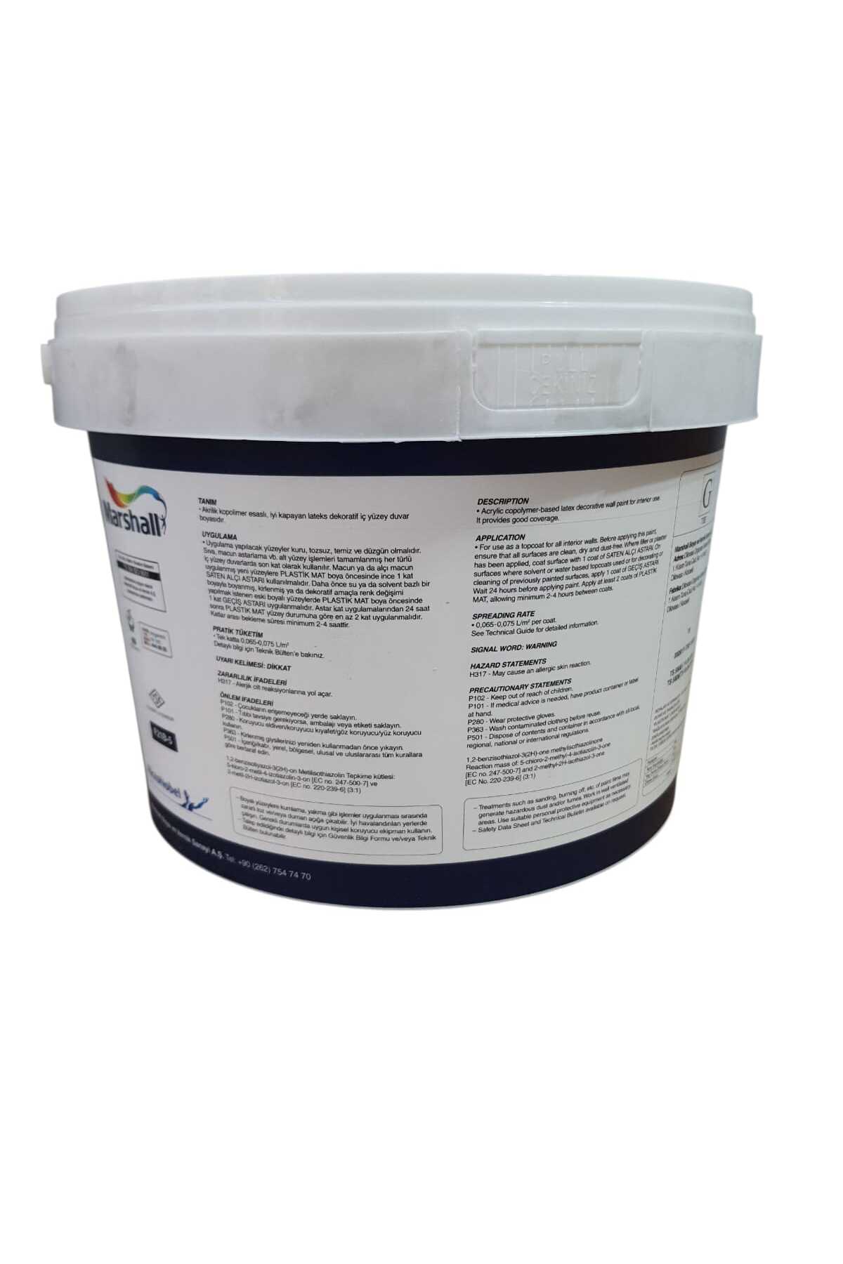 Plastik Mat İç Cephe Boyası Beyaz 2,5 litre