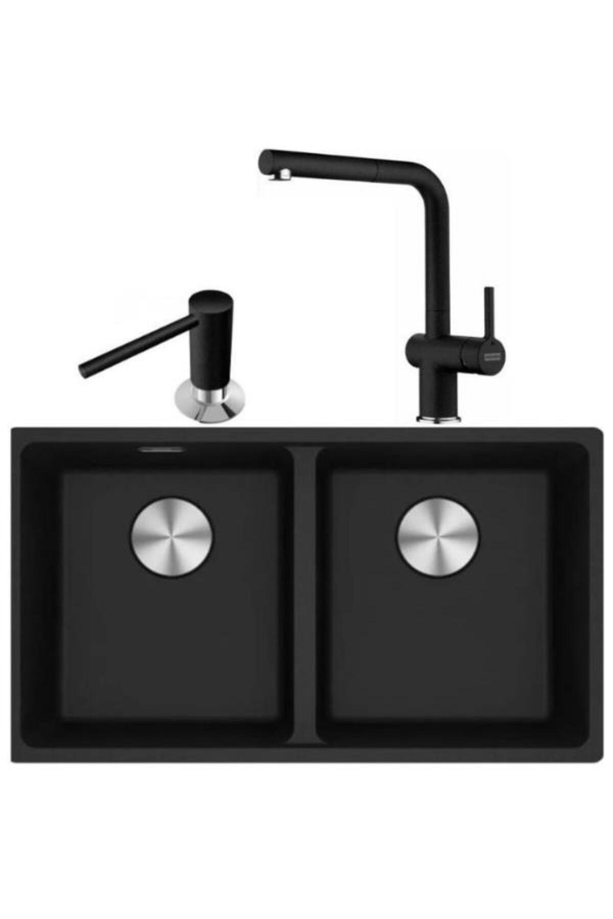 Mrg 120-35-35/active Plus Doccia 2.0/comfort Sıvı Sabunluk Eviye Armatür Seti (NERO)