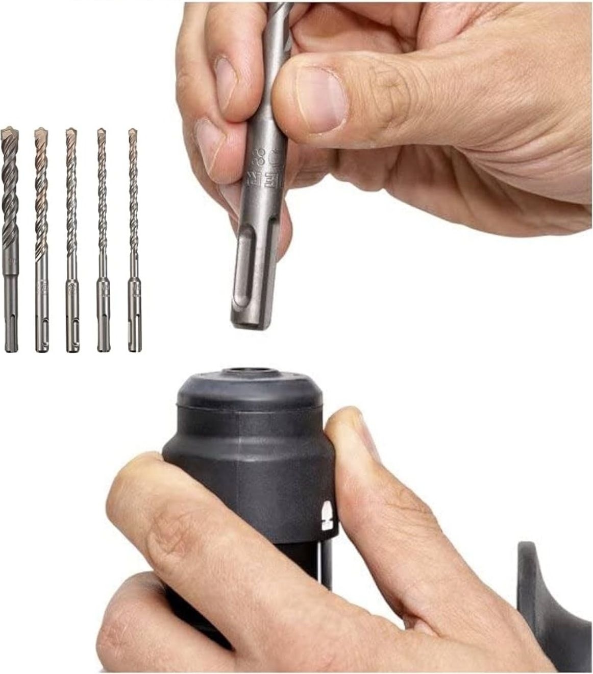 Sds Matkap Ucu Seti 6mm 7mm 8mm 9mm 10MM 11MM12MM 7li Kırıcı Delici Hilti Uç Seti