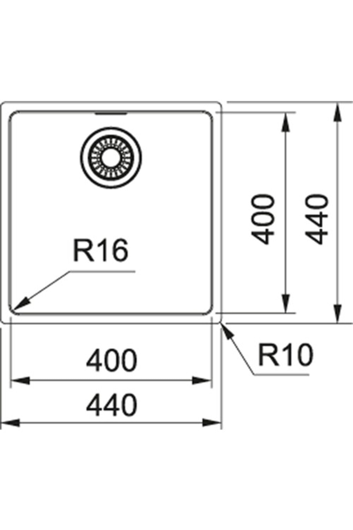 Mrx 110-40 Maris Inox Eviye (TEZGAH ALTI MONTAJ)