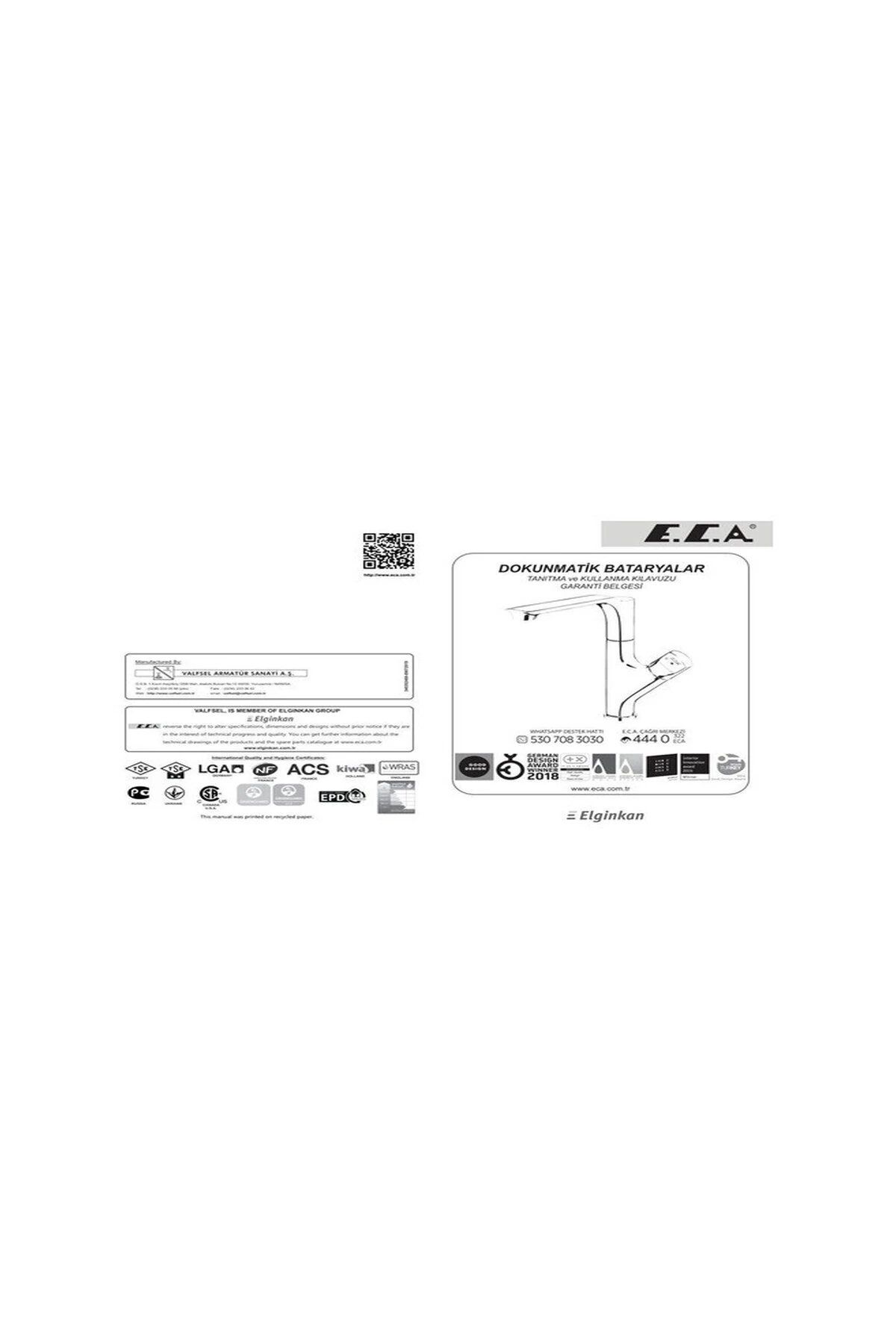 Myra Dokunmatik Mutfak Eviye Eviye Bataryası 102118069H