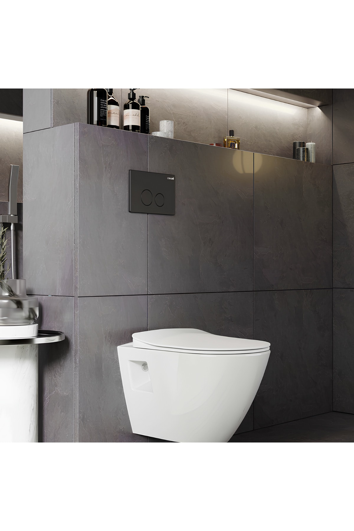 Terra Beyaz Kanalsız Asma Klozet TP329, Terra Duck Yavaş Kapak