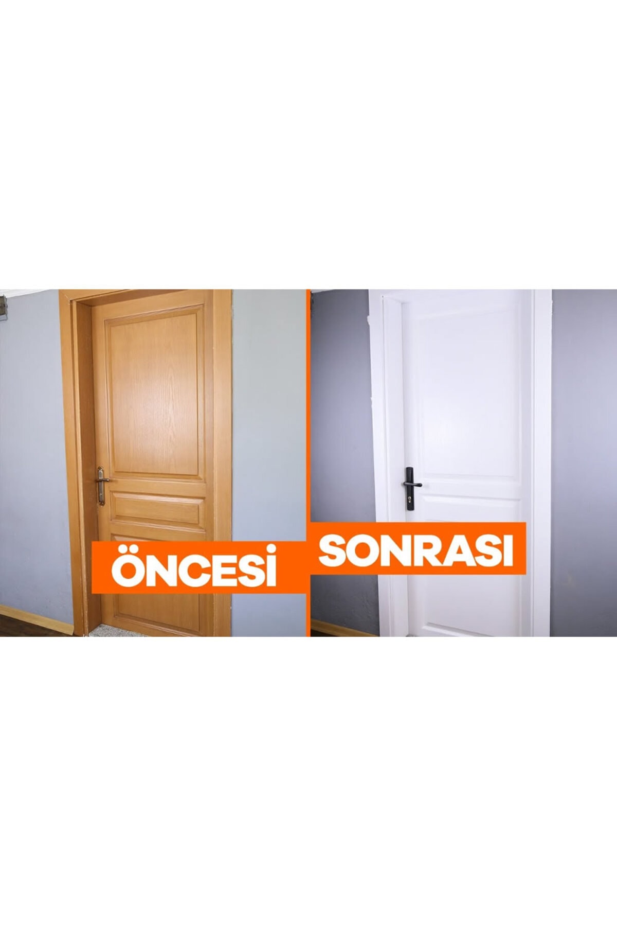 OZKUVVET Amerikan Panel Kapı Boyası Sentetik Beyaz