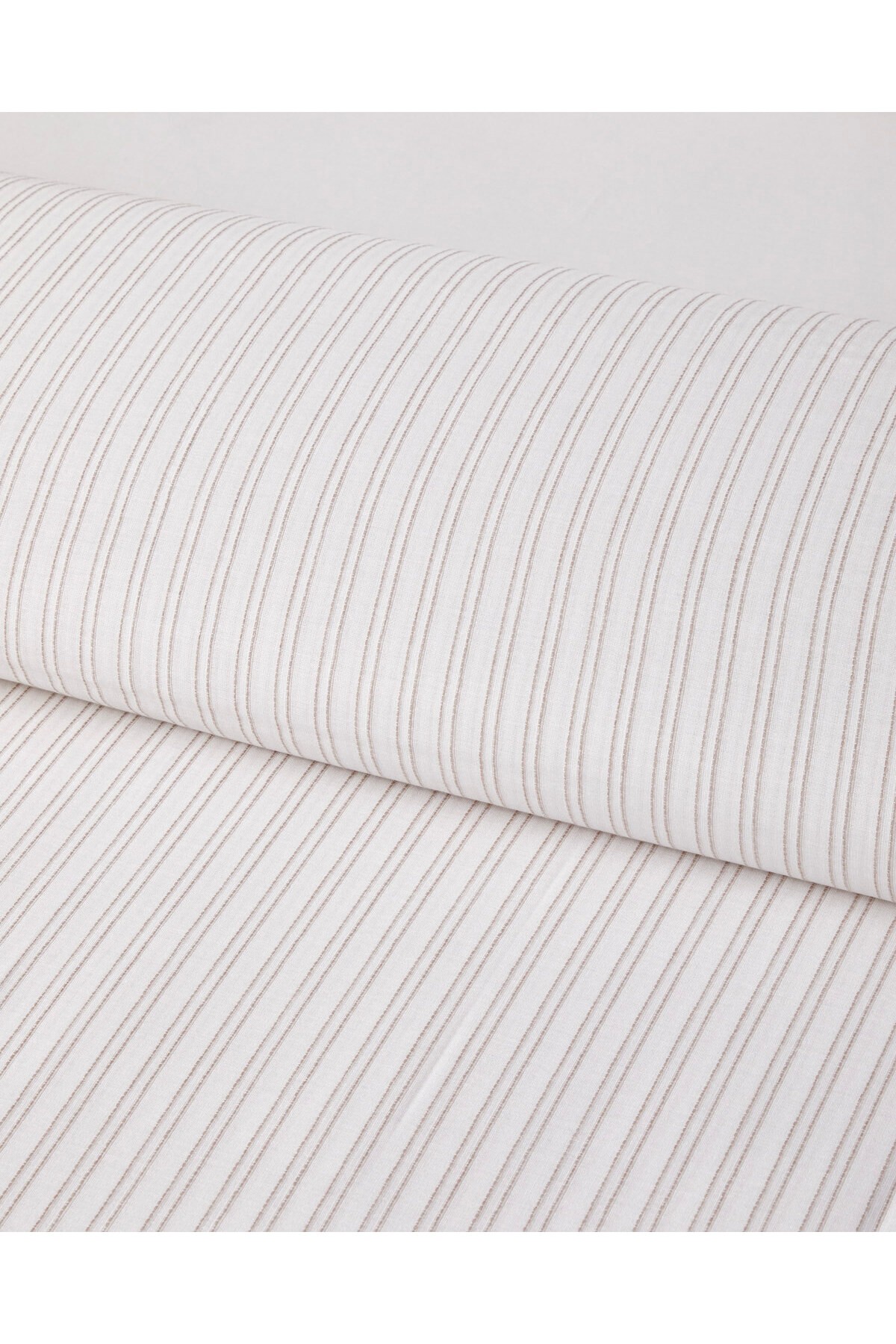 Stitch Line İpliği Boyalı Çift Kişilik Nevresim Takımı 200x220 cm Bej