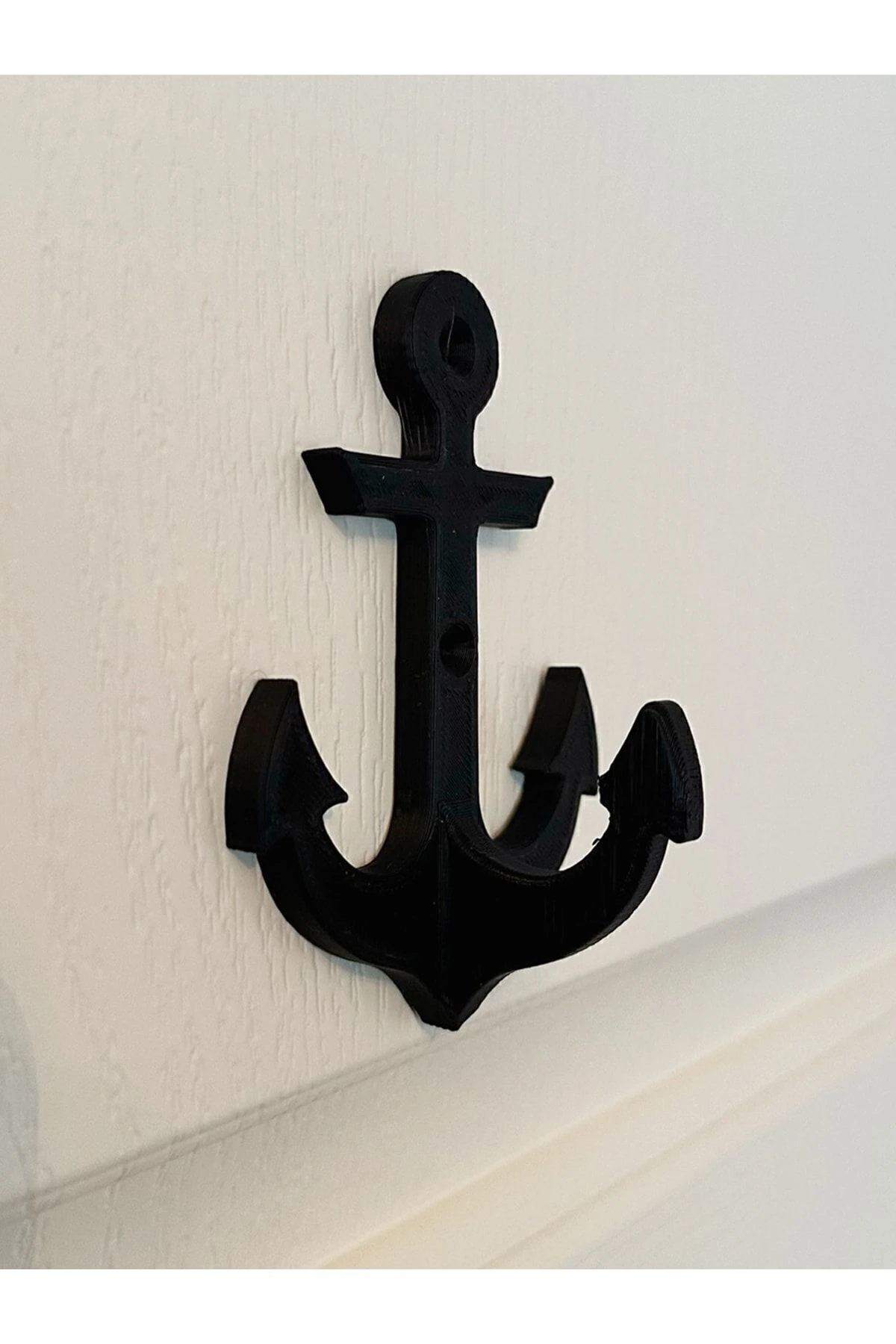 Çapa Model Elbise Vestiyer Duvar Askısı, Duvar Dolap Kapı Askılığı, Sert Plastik