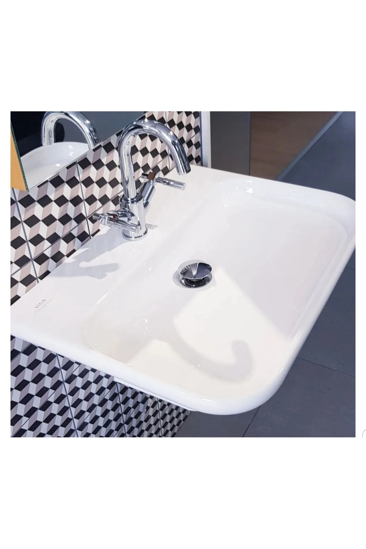 Mod Lavabo 80 cm - Tek Armatür Delikli