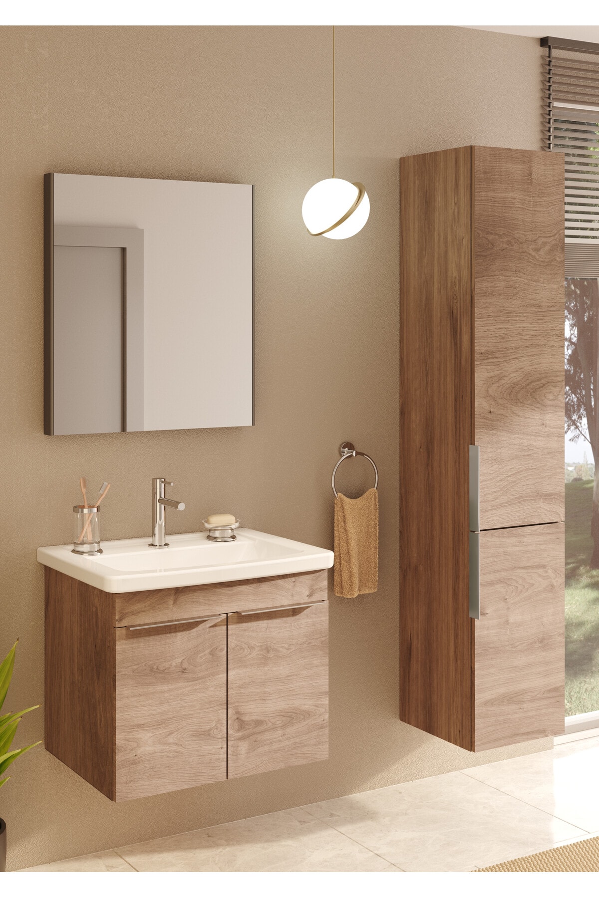 Base 300 A44110 Halka Havluluk, Krom