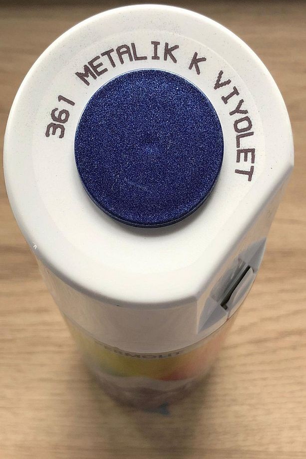 Metalik Koyu Viyolet 361 Simli Sprey Boya 400 ml