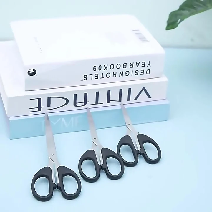 3 Adet Mavi Ofis Kırtasiye Makası Çok Amaçlı Makas 10Cm Mini Makas Kağıt El İşi Makası XS001