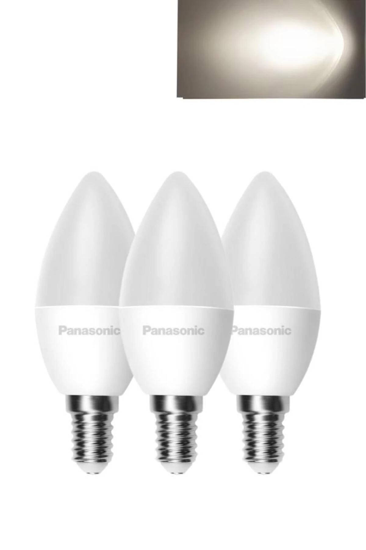 4,9W (40W) Led Mum Ampul Günışığı - 4000K E14 3 Adet