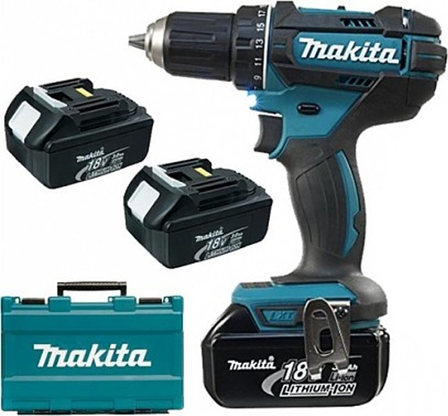 MAKİTA Ddf482Rfe3 18 Volt -3,0 Ah Lityum Akülü Matkap Vidalama (Üç Akülü)