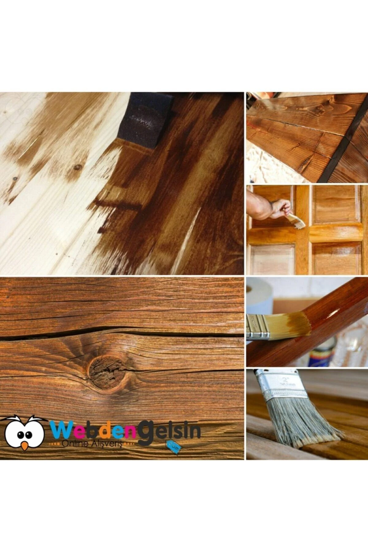 Wood Stain Vernikli Ahşap Koruyucu - 2.5 Lt - Açık Meşe
