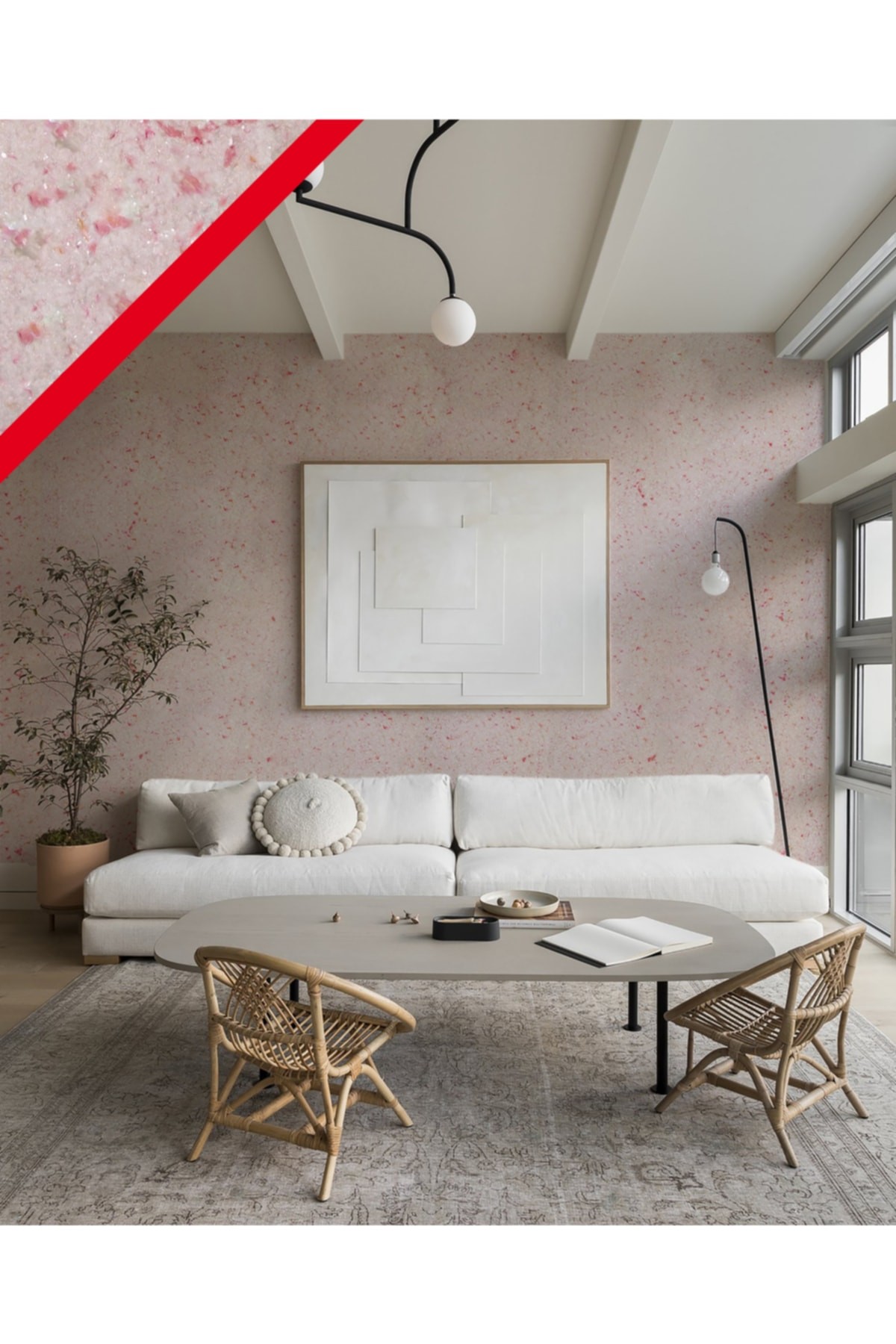 Enerjik Isı Ve Ses Yalıtımlı Ipek Sıva Elegans Serisi - Elg 011 Pembe
