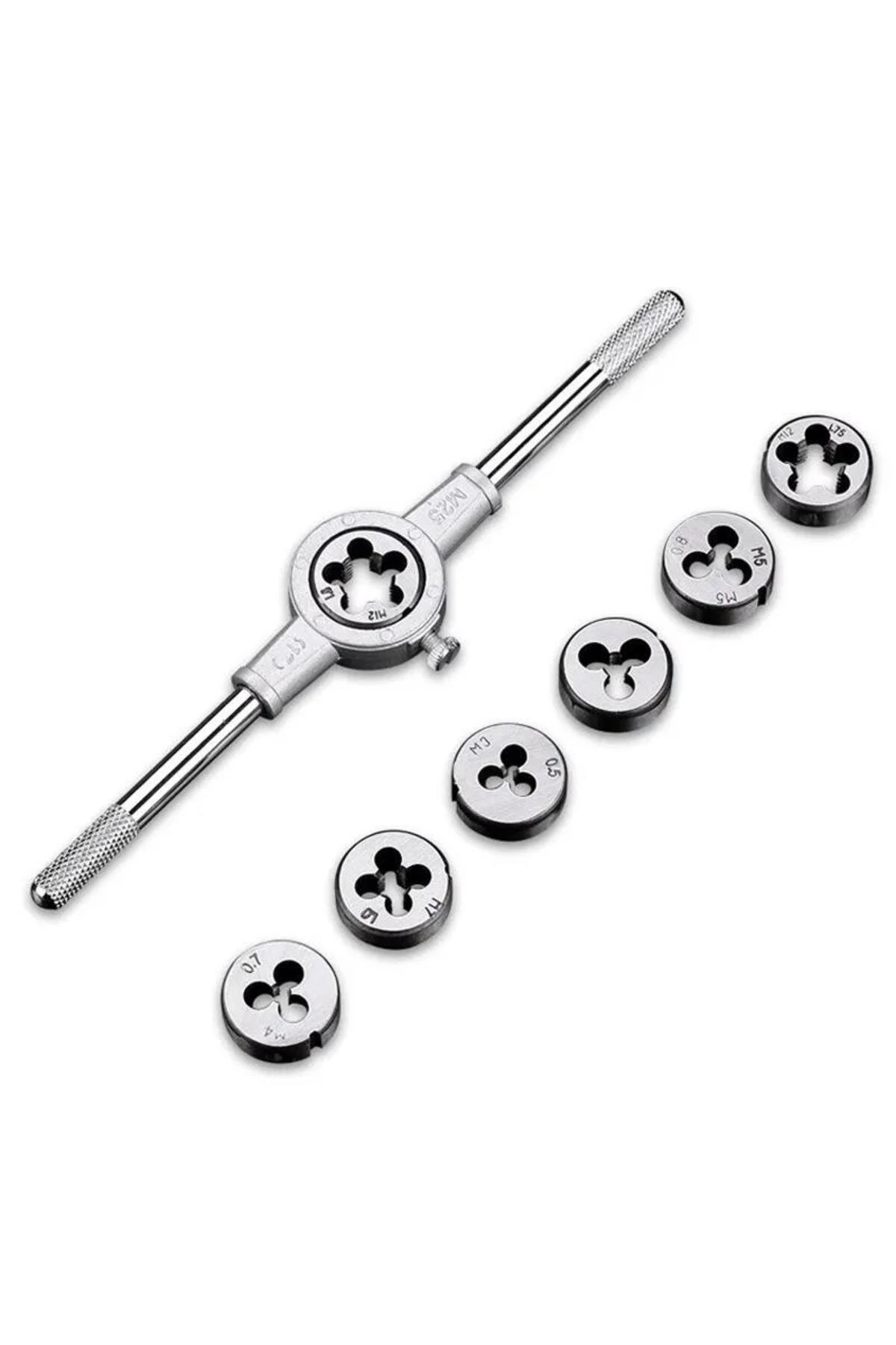 8 Parça Pafta Seti Ve Kolu M3 M4 M5 M6 M8 M10 M12