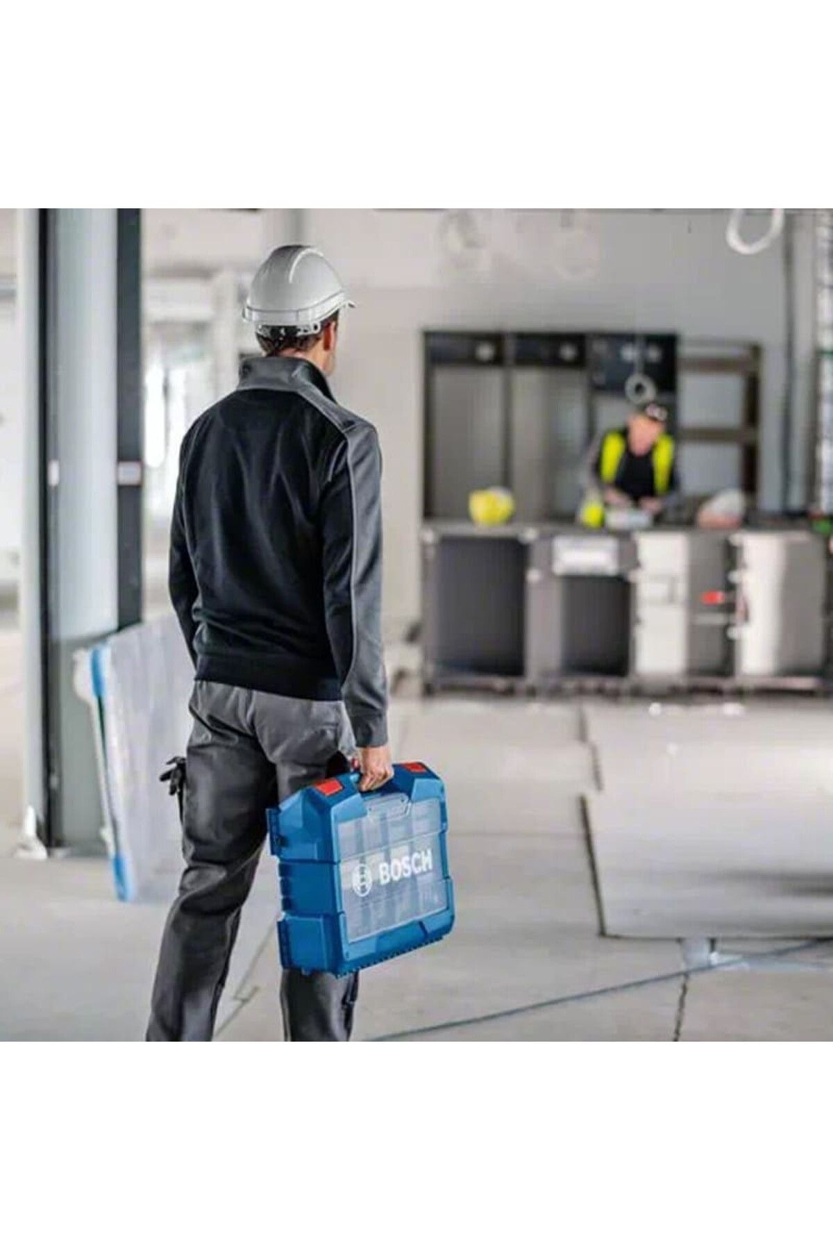 BOSCH Çift Akülü Kömürsüz Matkap Vidalama Gsb 185 Li Profesyonel Darbeli Şarjlı Matkap Uç Setli