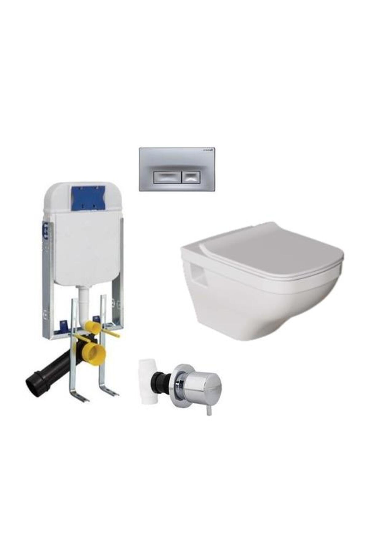 Gömme Rezervuar Seti Ve Dura Asma Klozet Zeugma Ve Yavaş Kapak