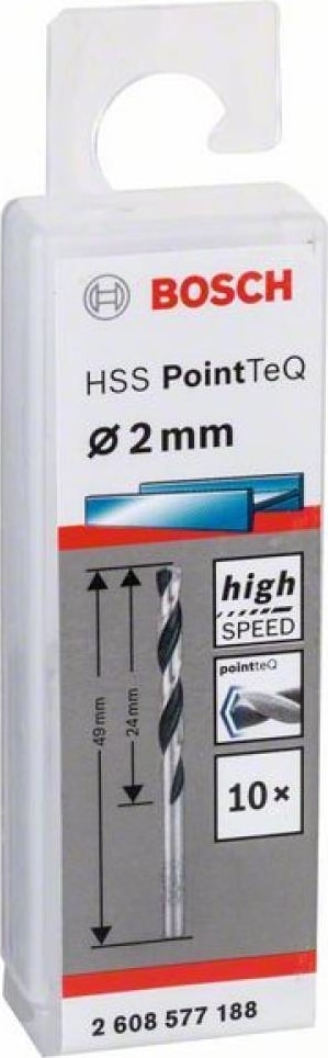 BOSCH Hss Pointteq 2 Mm Metal Matkap Ucu (10 Adet)