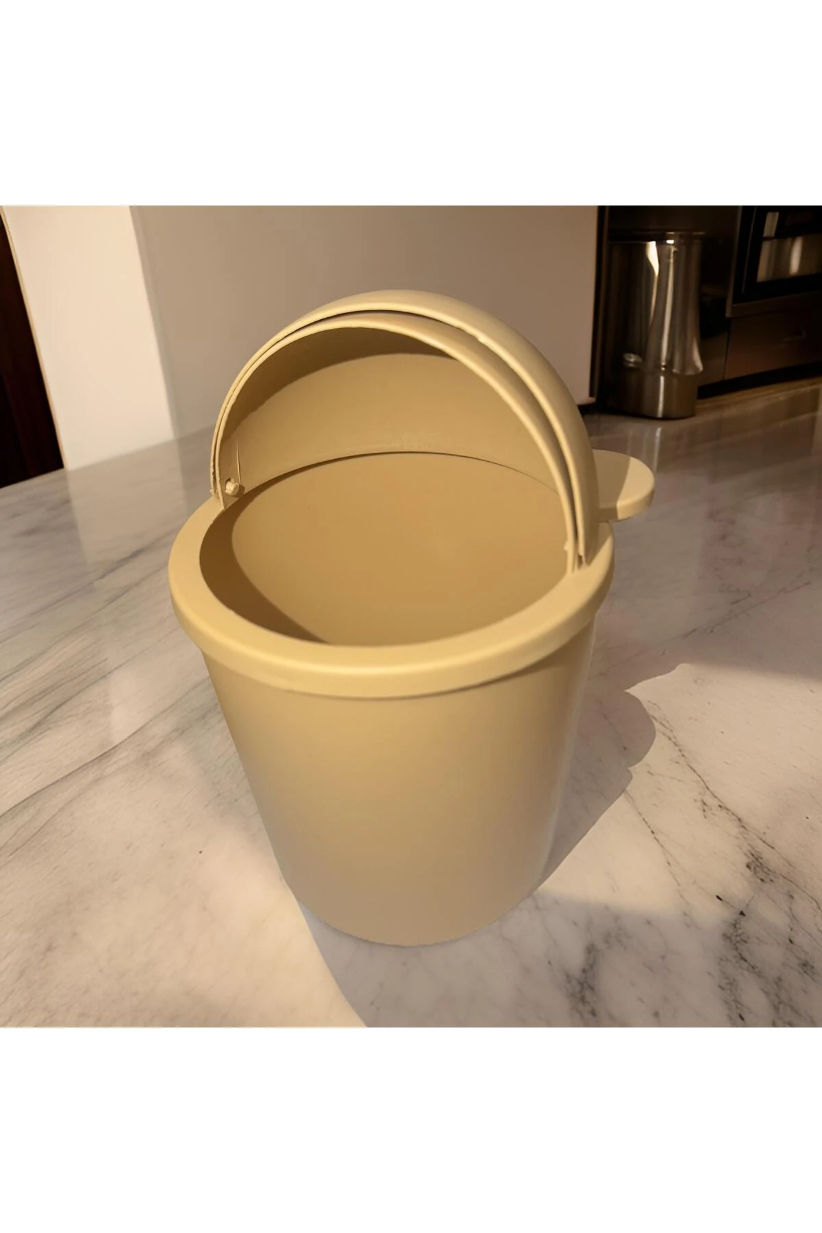 Ayıcık Çöp Kutusu Kahverengi - Bileklik Hediyeli Çocuk Odası Çöp Kutusu Kovası Küçük Masaüstü