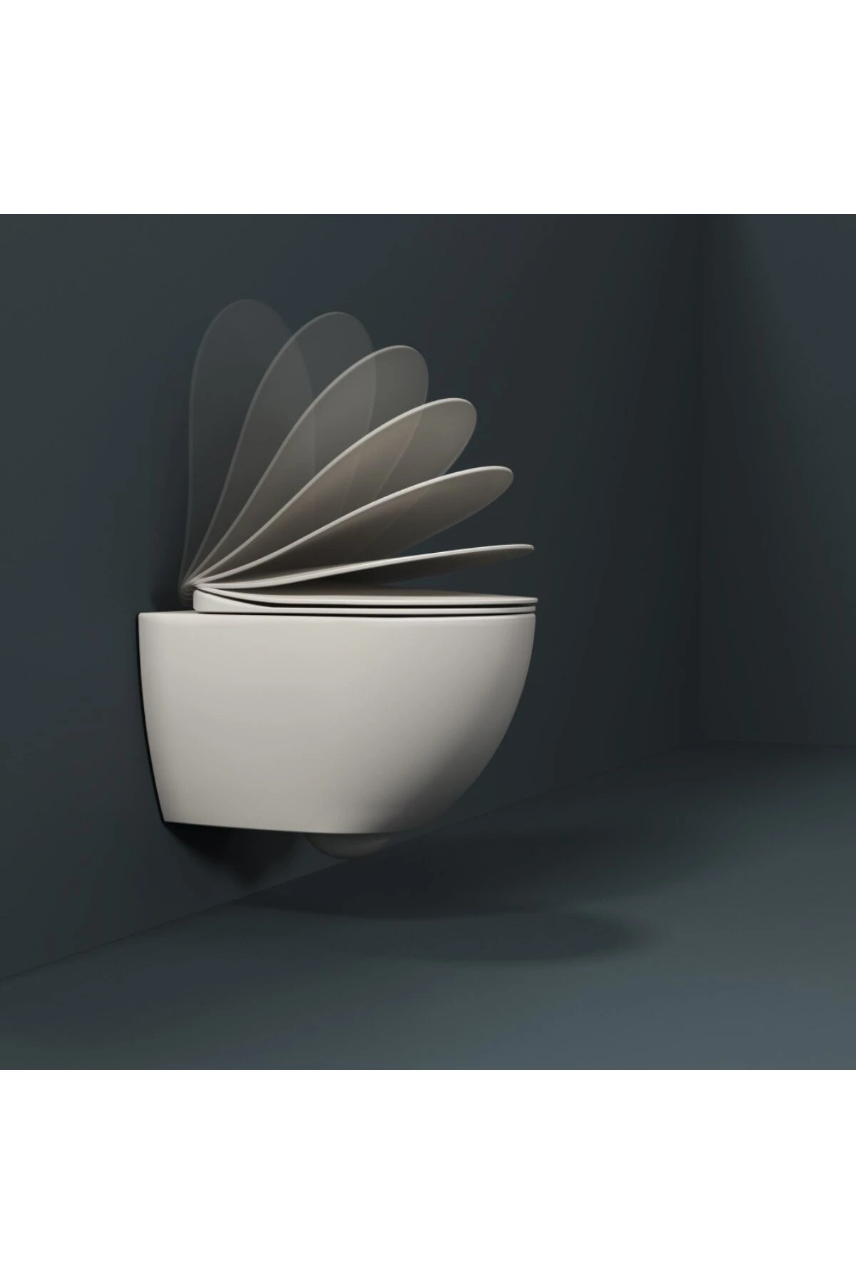 Free Beyaz Kanallı Asma Klozet FE320, Free Duck Duroplast Yavaş Kapak