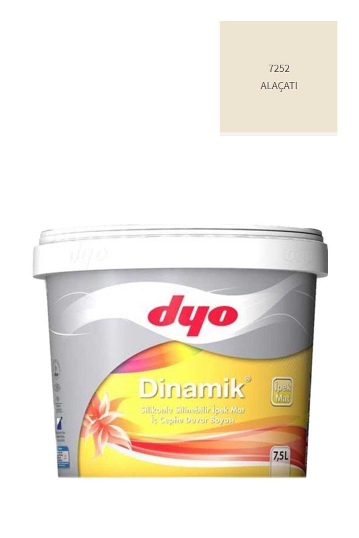 DYO Dinamik Silikonlu Silinebilir Ipek Mat Iç Cephe Duvar Boyası 7252 Alaçatı 7,5 Lt