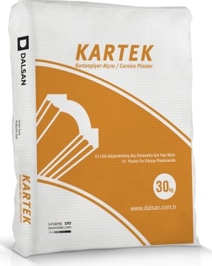 Lafarge  Kartek Kartonpiyer Alçısı - Hızlı Donan Alçı - Çabuk Donan Alçı 1 Kg.