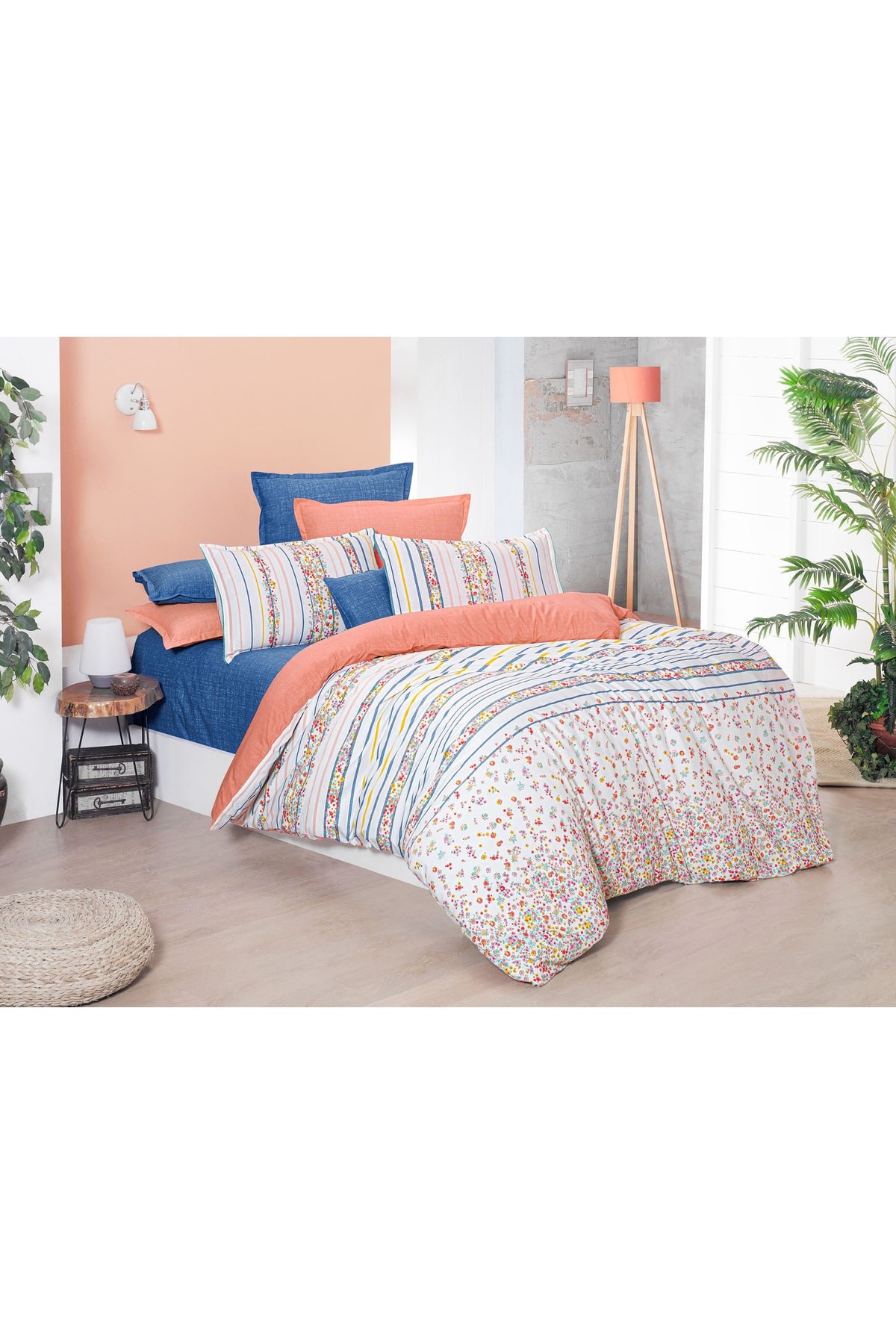 Ovi Fancy Poplin V1 Çift Kişilik Nevresim Takımı