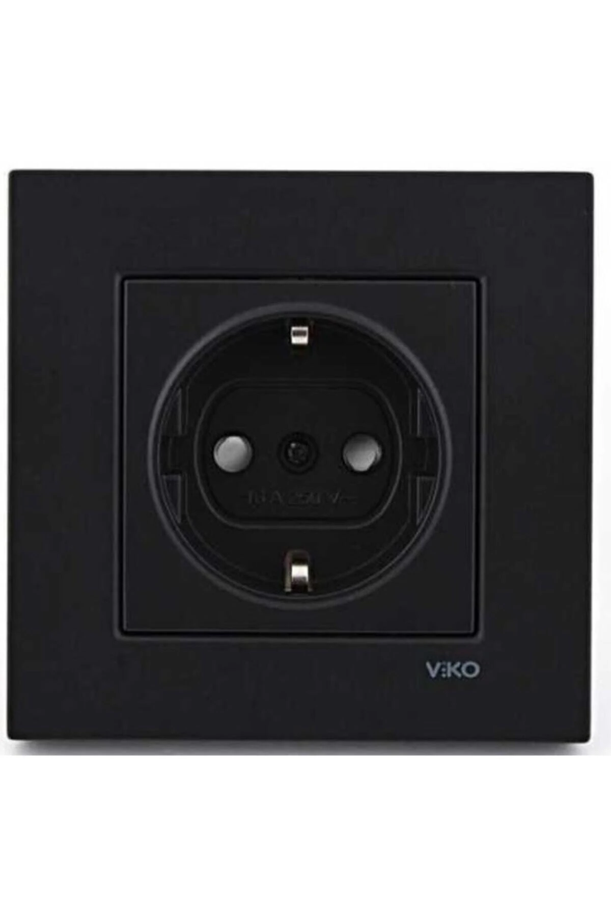 Novella Serisi Siyah Topraklı Priz Çerçeve Dahil