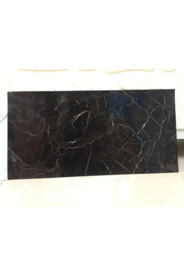 Yapışkanlı Siyah Esnek Pvc Mermer Döşeme Paneli 1,08 M2 Nwyp11