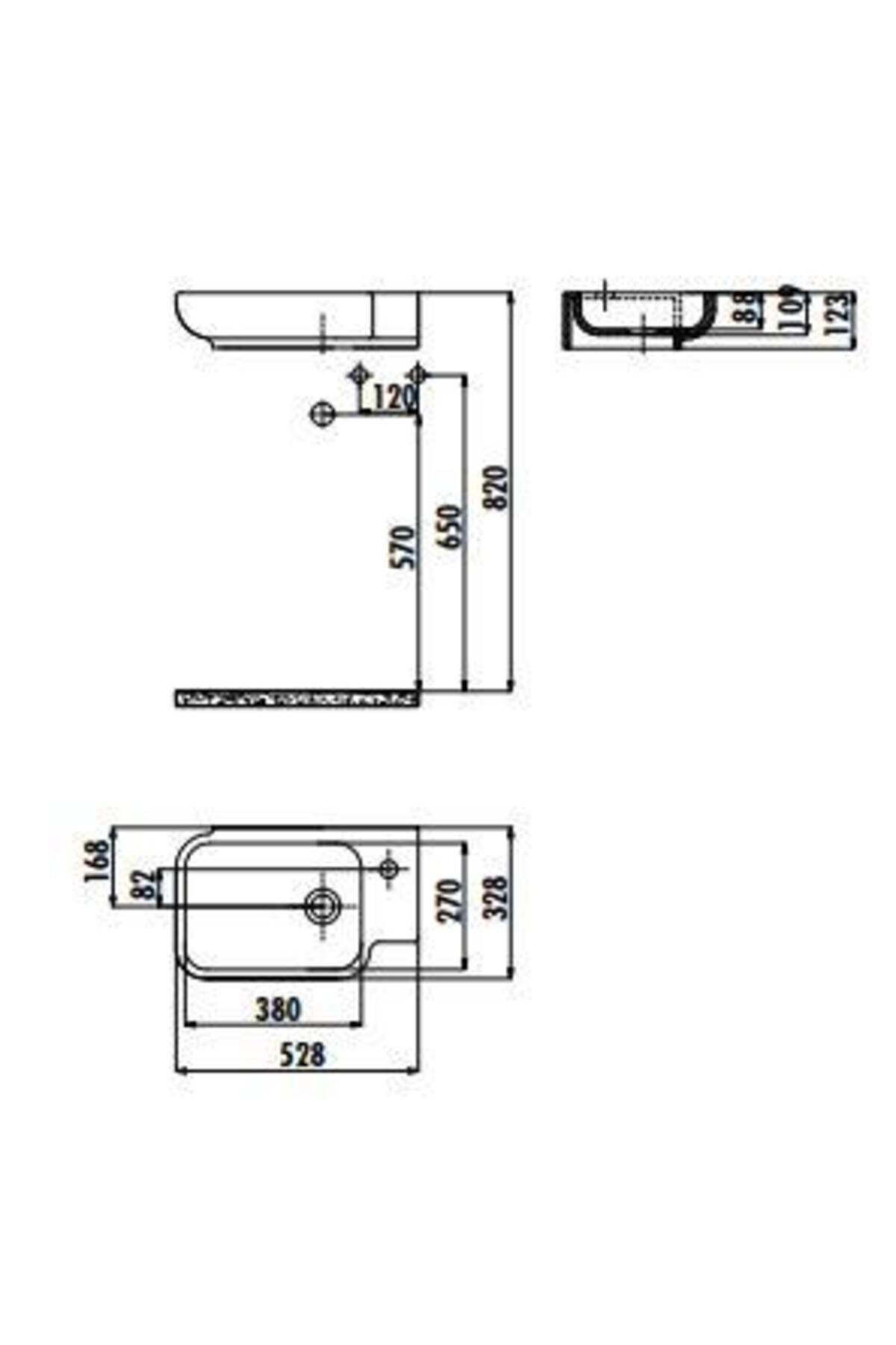 Elmas 33x53 Cm Lavabo Tp027