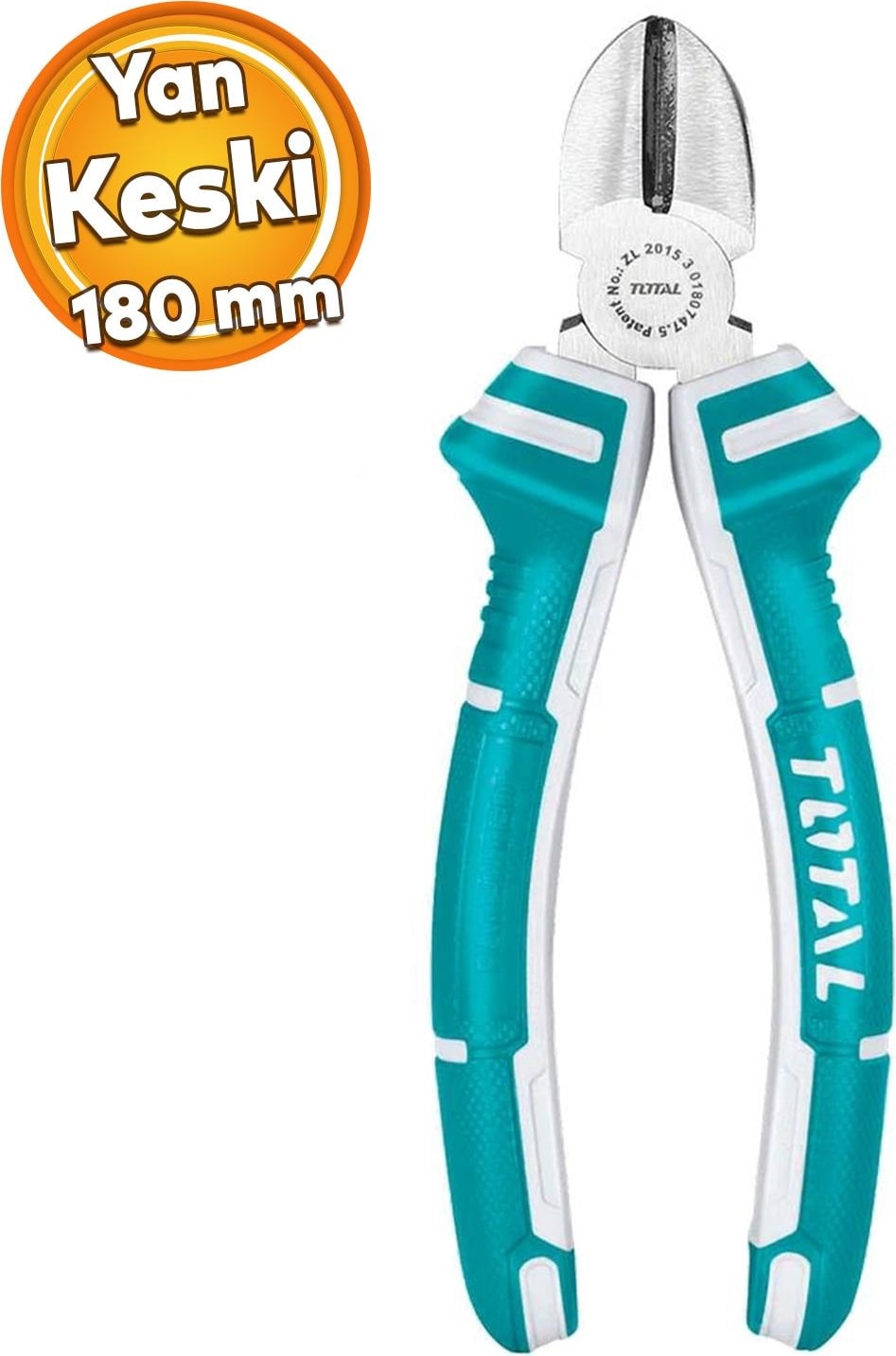Çok Amaçlı Yan Keski Ergonomik Plastik Saplı 180 mm Metal Inşaat Teli Kesim Kablo Kesme Kerpeten