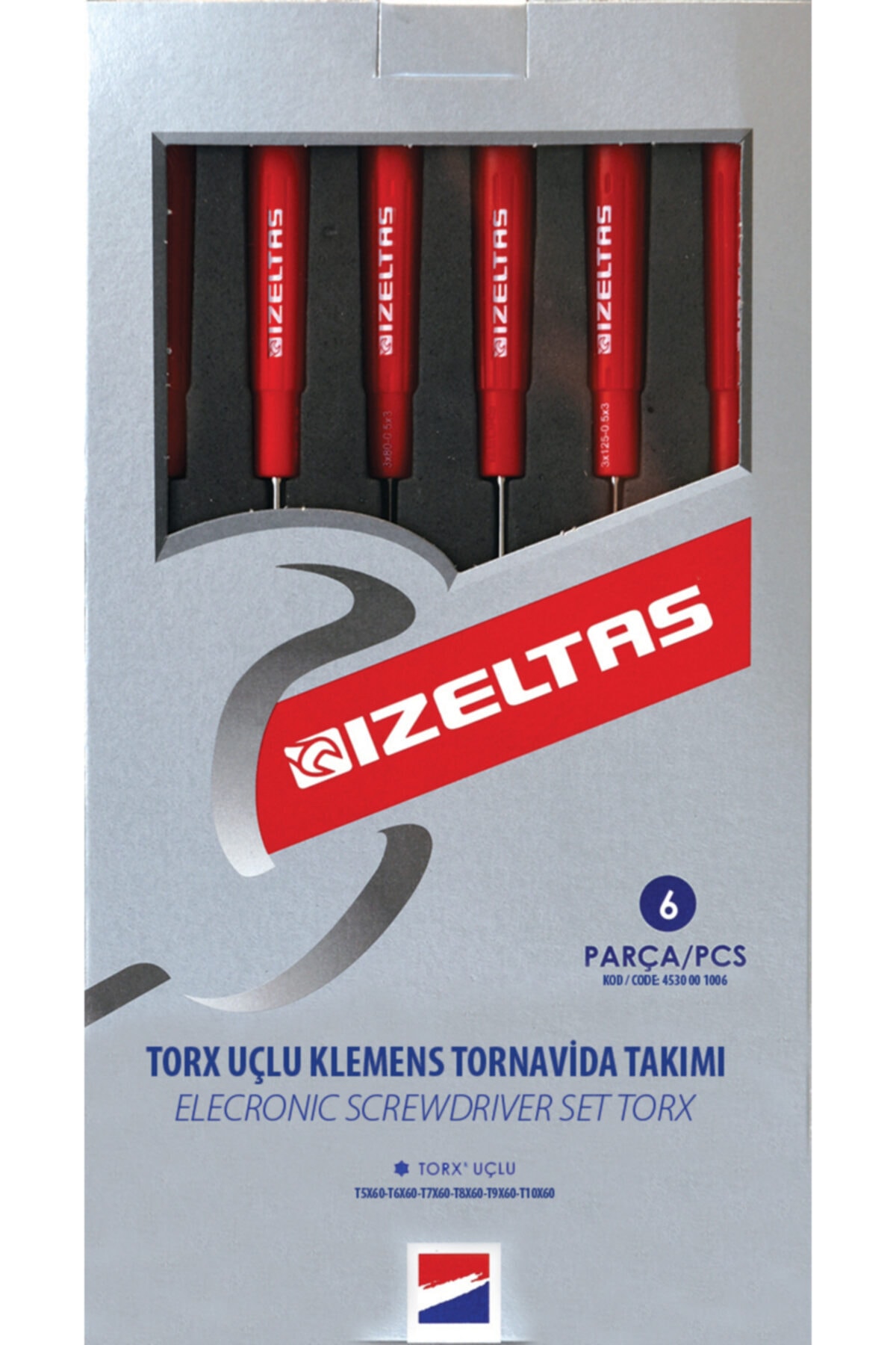 İZELTAŞ -4530001006-6'lı Torx Uçlu Klemens Tornavida Takımı