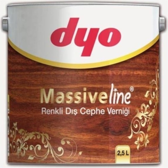 Massiveline Renkli Dış Cephe Verniği Ceviz 2,5 Lt