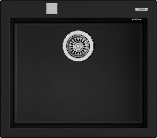 FORSQUARE 50.40 TG BLACK Ankastre Kumanda Sifonlu Granit Eviye Siyah 50 cm 115230005