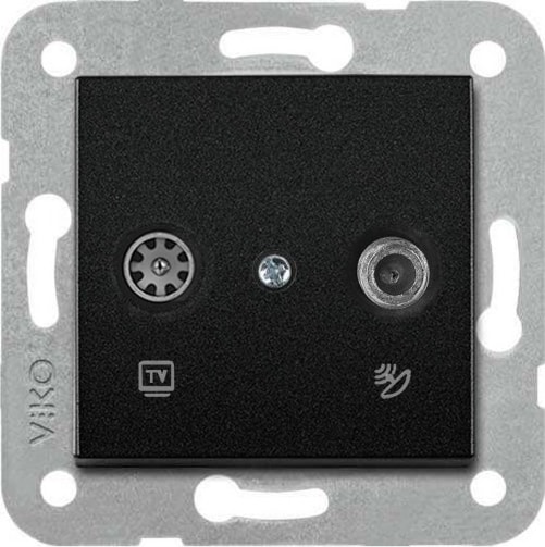 Artline Novella Siyah Tv-Sat İkili Uydu Prizi Sonlu Çerçevesiz 92605585