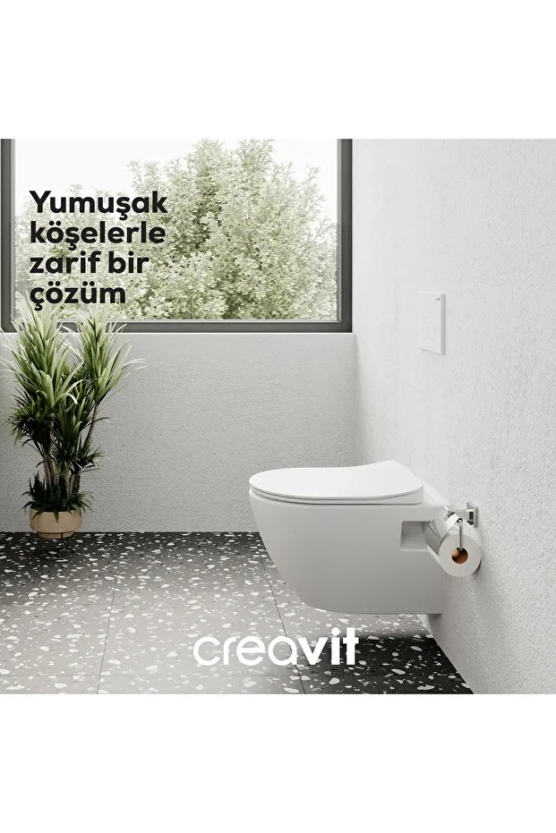 Terra Asma Klozet + Termoplast Kapak + Gri Kumanda Paneli + Gömme Rezervuar + Ara Kesme Valfi Set