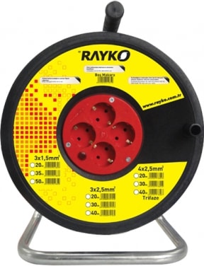 3x2.5mm 20 Metre Seyyar Makaralı Kablo