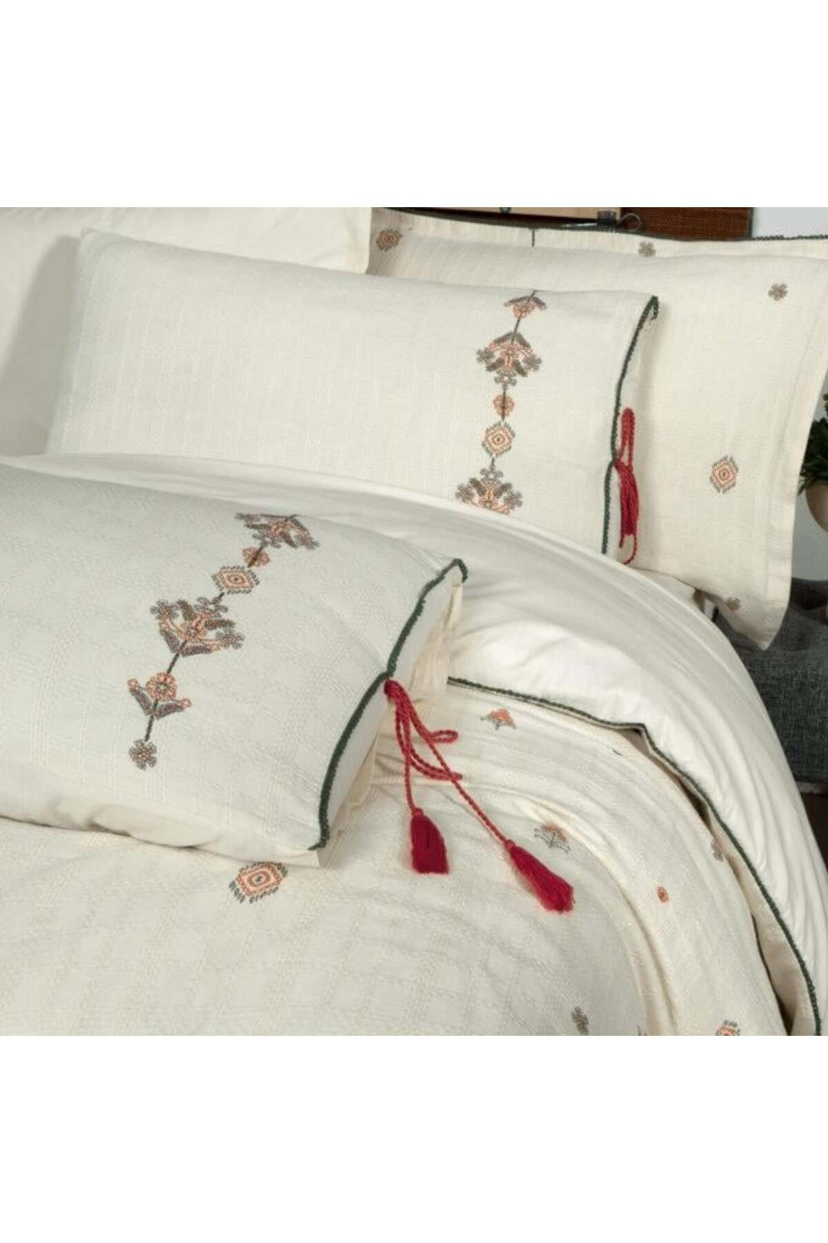 İdil Ekru Tek Kişilik %100 Pamuk Mood Comfort Müslin Nevresim Takımı