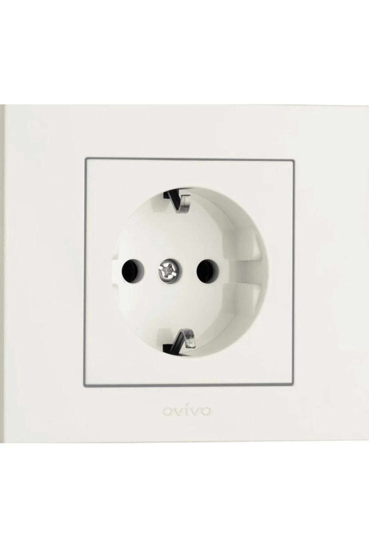 10 Adet Grano Beyaz Topraklı Priz 10'lu Paket / Set Çerçeve Dahil