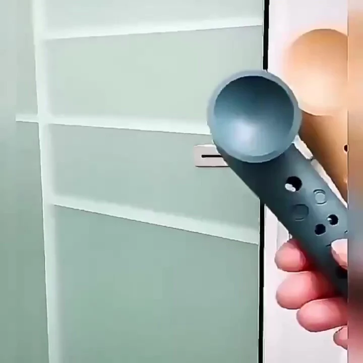 2 Adet Gri Renk Silikon Kapı Kolu Stoperi Pencere Tutucu Stoper Duvar Koruyucu