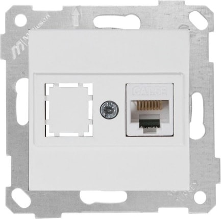 Rita Mek Tuş Data Prizi 1XRJ45 (CAT5E) Beyaz