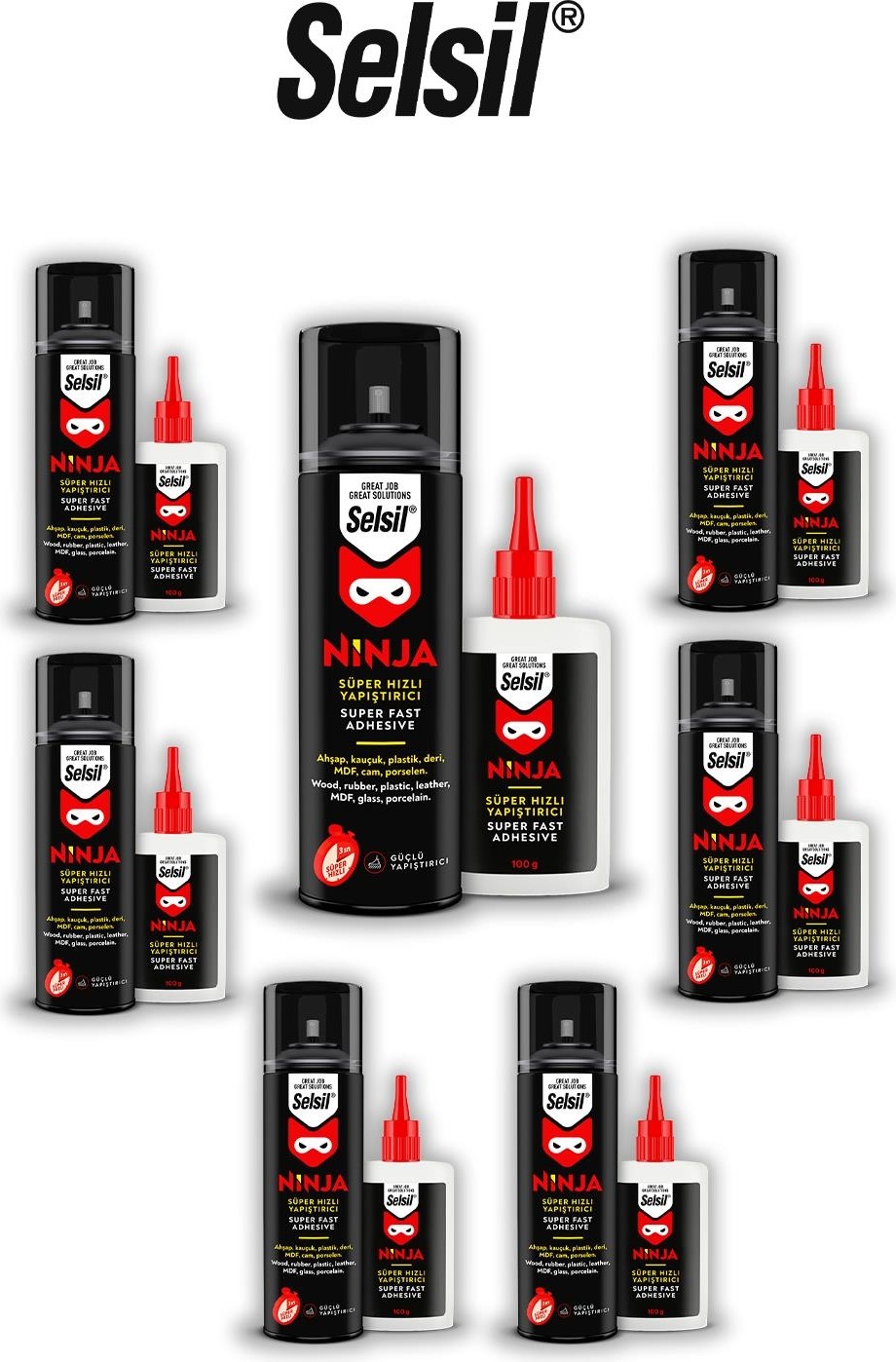 Ninja Hızlı Yapıştırıcı Set, 7 Al 6 Öde ve Rosie Pamuk