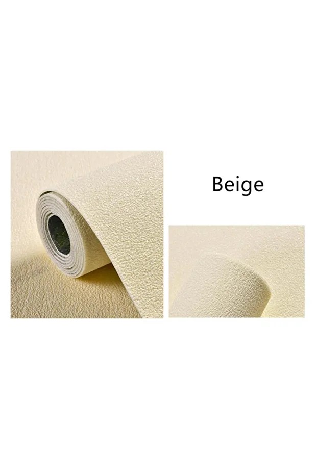50x280cm Krem Folyolu Yapışkanlı Isı Ve Ses Yalıtımını Destekler Boyanabilir Duvar Paneli Kağıdı