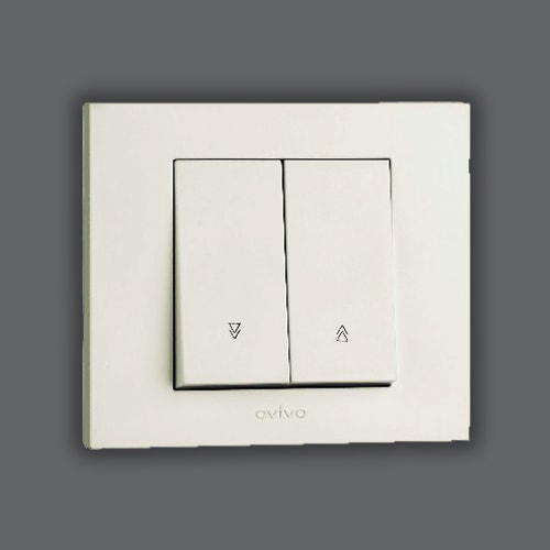 Jaluzi Anahtarı Beyaz OVI258