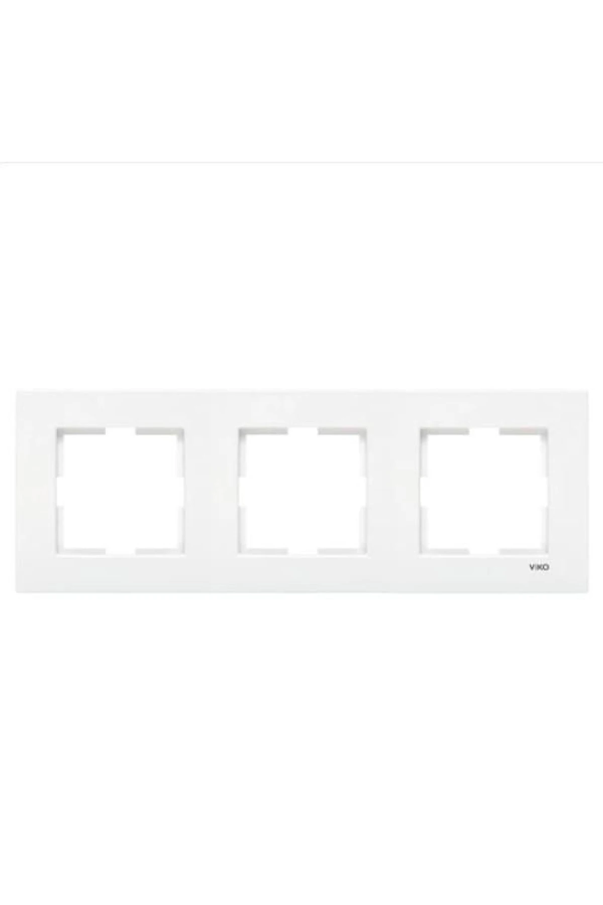 90960202 Karre Üçlü Yatay Çerçeve - Beyaz