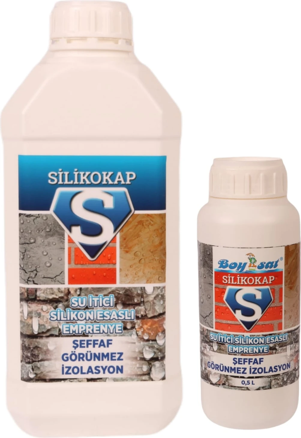 Avantajlı Su Yalıtım Paketi 5.5 Lt Silikokap Şeffaf Su Izolasyonu 5 Lt+ 0.5 Lt
