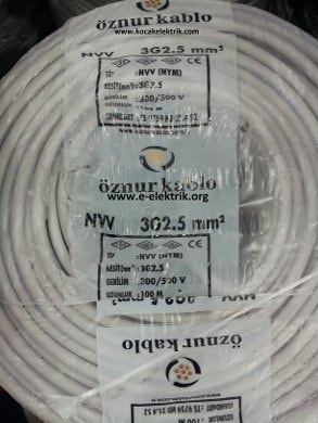 3X2,5 Nym - Antigron Kablo 100Mt